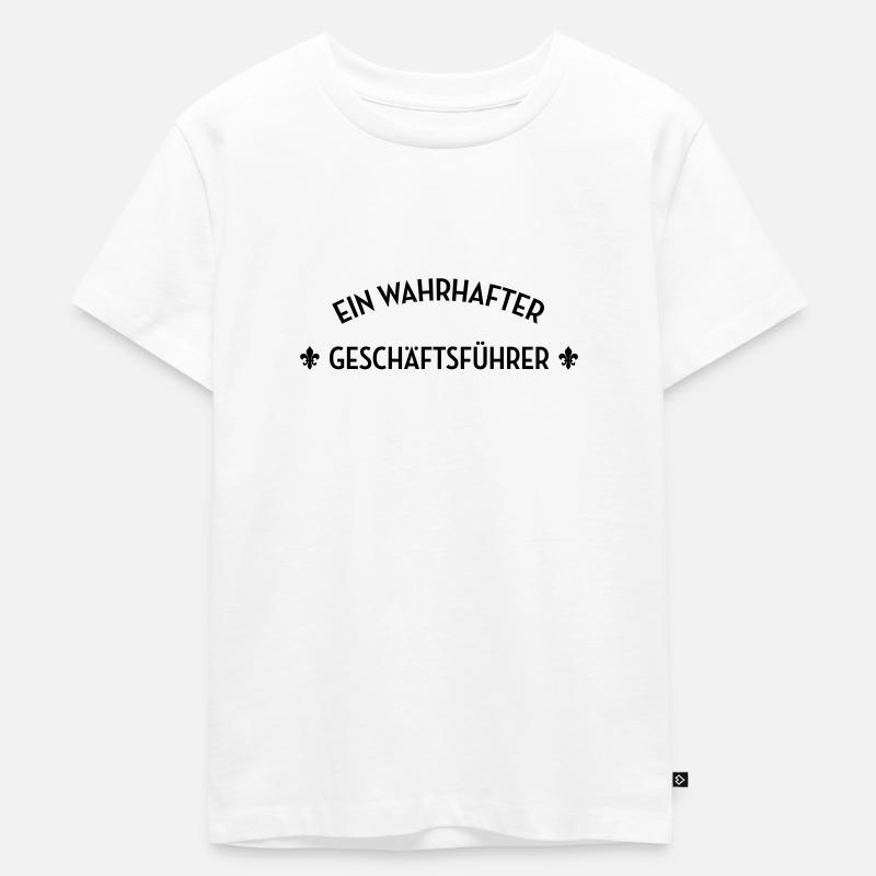 Geschäftsführer Geschäftsführerin Unternehmen - Kinder Premium Bio T-Shirt - Weiß