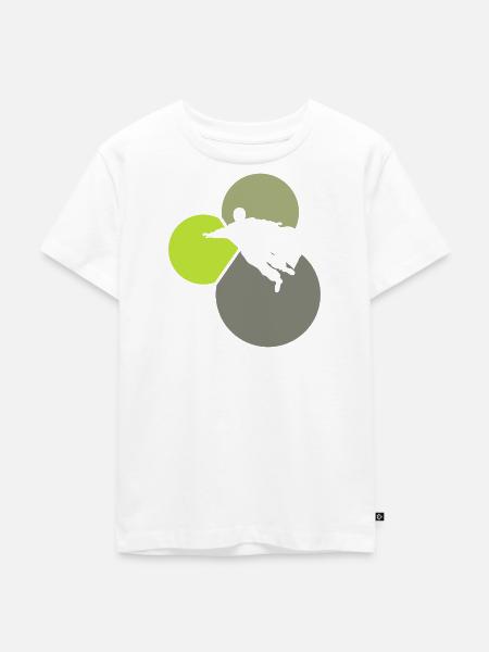 Stuntman Wingsuit Fliegen - Kinder Premium Bio T-Shirt - Weiß