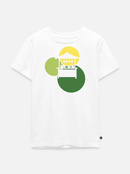 Imbiss Mahlzeit - Kinder Premium Bio T-Shirt - Weiß