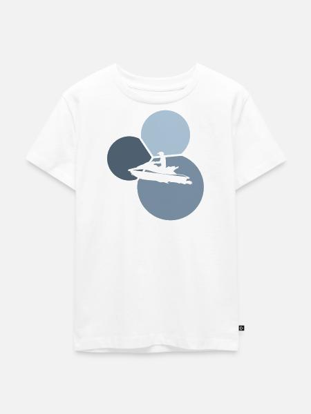 Jetski Motorboot - Kinder Premium Bio T-Shirt - Weiß