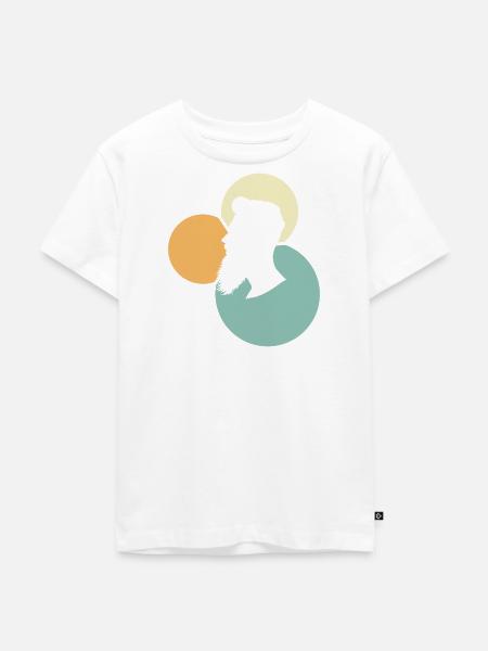 Bart Sir Schnurrbart - Kinder Premium Bio T-Shirt - Weiß