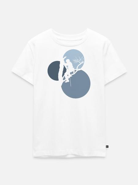 Kletteraffe Ausrüstung - Kinder Premium Bio T-Shirt - Weiß