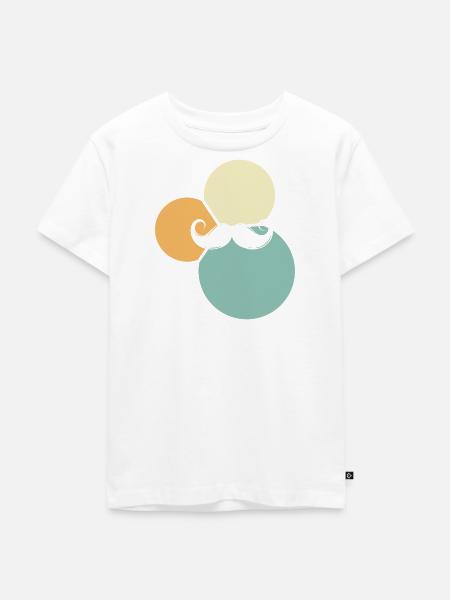 Bart Schnurrbart Gentleman - Kinder Premium Bio T-Shirt - Weiß