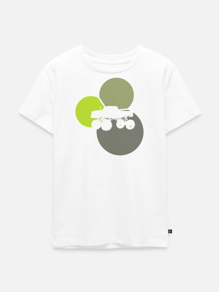 Reifen Jeep - Kinder Premium Bio T-Shirt - Weiß