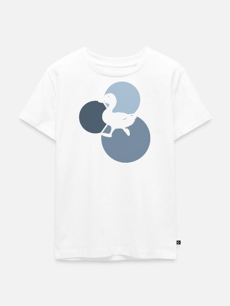 Schnabel Quak Gans - Kinder Premium Bio T-Shirt - Weiß