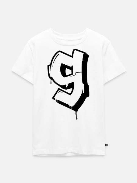 Graffiti 9 - Kinder Premium Bio T-Shirt - Weiß
