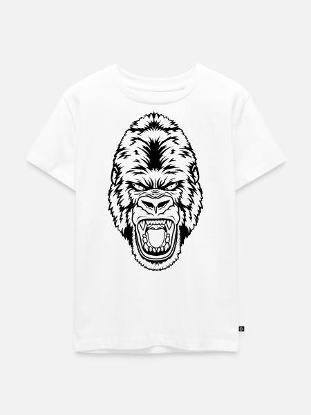 Blutige Echos auf Schwarz - Kinder Premium Bio T-Shirt - Weiß