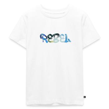 rebel,schrift,bunt,malerei,graffiti - Kinder Premium Bio T-Shirt - Weiß - Vorne - Hailey (125cm)