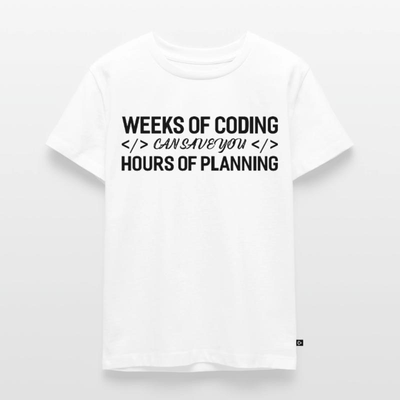 Programmierer Wochen Von Coding Kinder Premium Bio T-Shirt