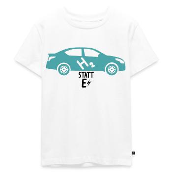L'hydrogène au lieu de l'électricité - les voitures à pile à combustible - T-shirt Premium bio Enfant - blanc - Devant - Hailey (125cm)