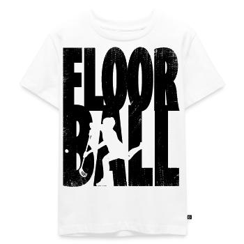 Floorball - Kinder Premium Bio T-Shirt - Weiß - Vorne - Hailey (125cm)