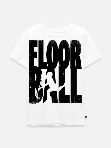Floorball - Kinder Premium Bio T-Shirt - Weiß