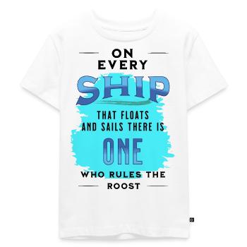 Captain Segelboot Yacht für Segler Skipper Boot - Kinder Premium Bio T-Shirt - Weiß - Vorne - Hailey (125cm)