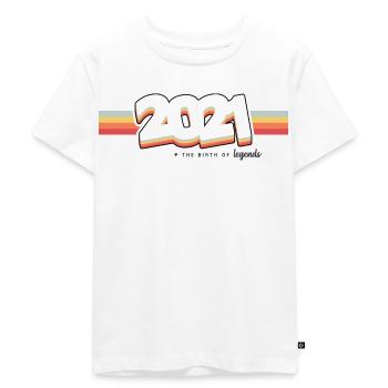 2021 the birth of legends - Kids Premium Organic T-Shirt - white - Front - Hailey (125cm)