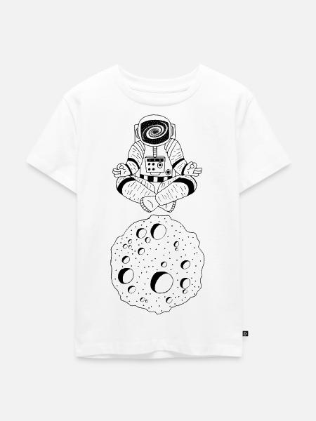 Zen-Astronaut - Kinder Premium Bio T-Shirt - Weiß