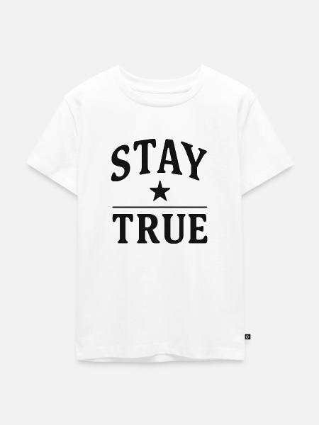 STAY TRUE - Kinder Premium Bio T-Shirt - Weiß