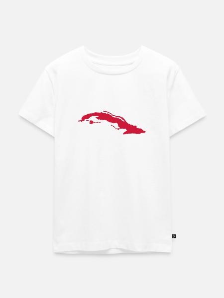 Kuba - Kinder Premium Bio T-Shirt - Weiß