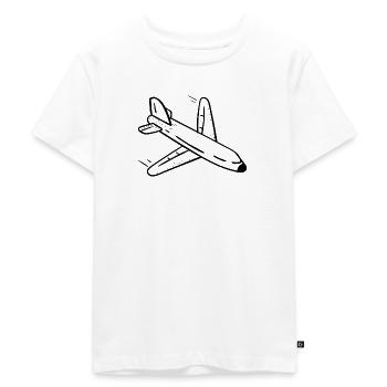 avion - T-shirt Premium bio Enfant - blanc - Devant - Hailey (125cm)