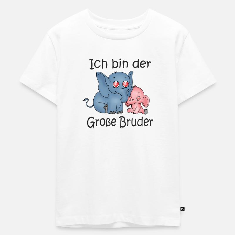 Ich Bin Der Große Bruder - Kinder Premium Bio T-Shirt - Weiß