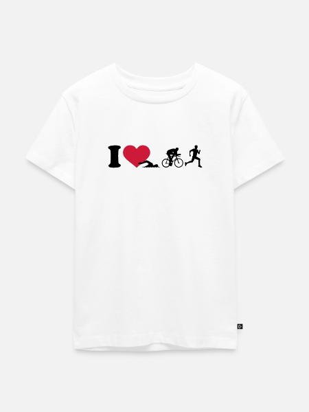 Triathlon - Kinder Premium Bio T-Shirt - Weiß
