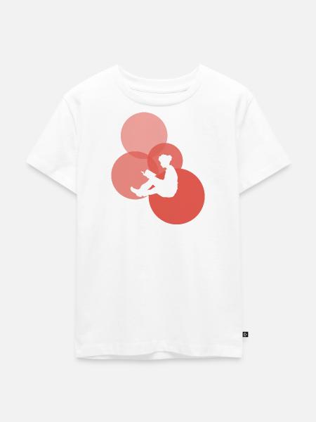 Literatur Lesen - Kinder Premium Bio T-Shirt - Weiß