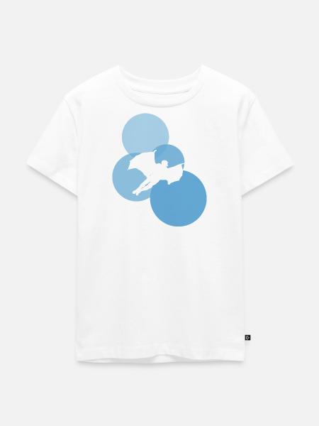 Wingsuit Fliegen Unfall Stuntman - Kinder Premium Bio T-Shirt - Weiß
