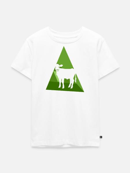 Vegan Fleisch Tierschutz - Kinder Premium Bio T-Shirt - Weiß
