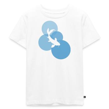 Koi Fish Fish Head - Kids Premium Organic T-Shirt - white - Front - Hailey (125cm)