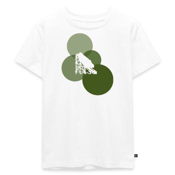 Roller coaster rollercoaster funfair - Kids Premium Organic T-Shirt - white - Front - Hailey (125cm)