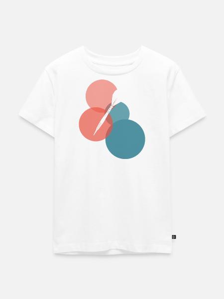 Dartboard Darts - Kinder Premium Bio T-Shirt - Weiß