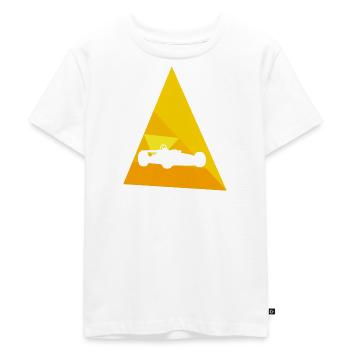 Turbo de course automobile - T-shirt Premium bio Enfant - blanc - Devant - Hailey (125cm)