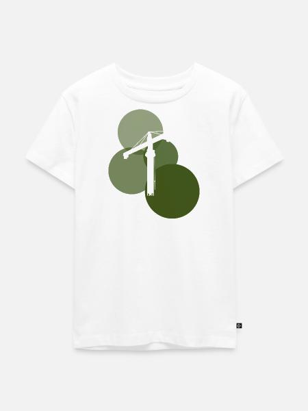 Baustelle Bauarbeiter - Kinder Premium Bio T-Shirt - Weiß