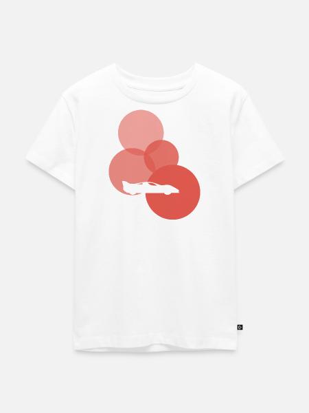 Rennauto Turbo - Kinder Premium Bio T-Shirt - Weiß