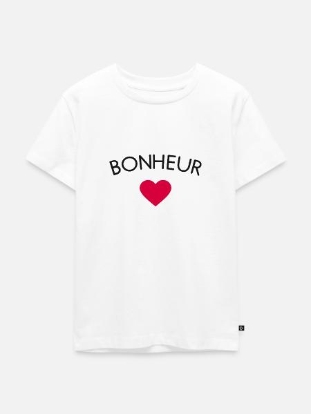 Glück - Kinder Premium Bio T-Shirt - Weiß