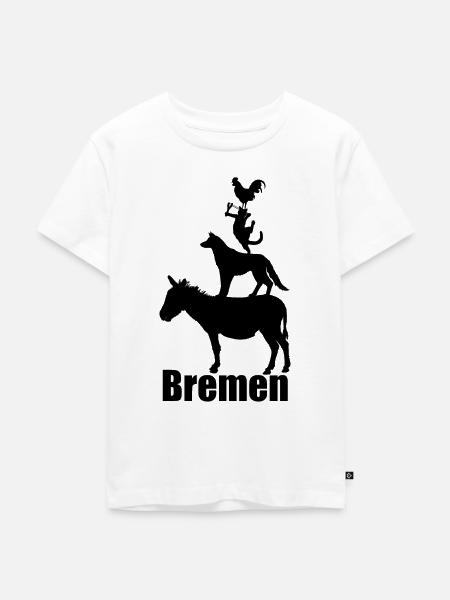 Bremer Stadtmusikanten - Kinder Premium Bio T-Shirt - Weiß