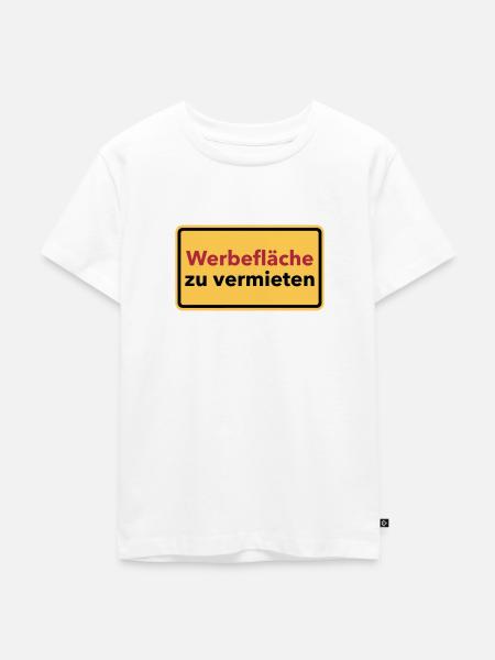 Werbung - Kinder Premium Bio T-Shirt - Weiß