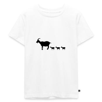 Ziege Ziegen witzige Ziege Farmtiere Bauernhof - Kinder Premium Bio T-Shirt - Weiß - Vorne - Hailey (125cm)