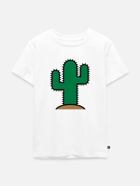 Kaktus - Kinder Premium Bio T-Shirt - Weiß