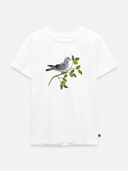 Vogel - Kinder Premium Bio T-Shirt - Weiß