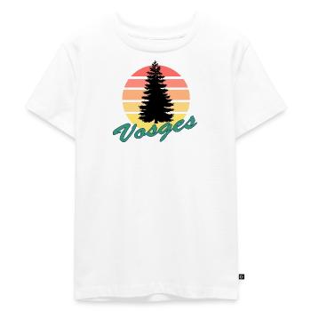 Vosges Sapin couché Soleil - T-shirt Premium bio Enfant - blanc - Devant - Hailey (125cm)