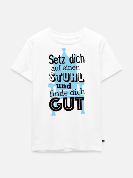 Finde dich gut - Kinder Premium Bio T-Shirt - Weiß