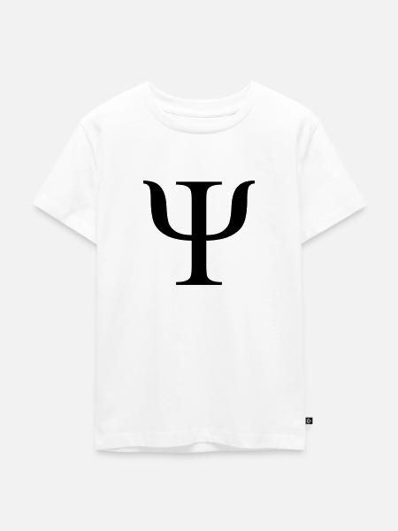 Psi - Kinder Premium Bio T-Shirt - Weiß