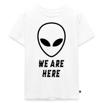 Alien était ici - T-shirt Premium bio Enfant - blanc - Devant - Hailey (125cm)