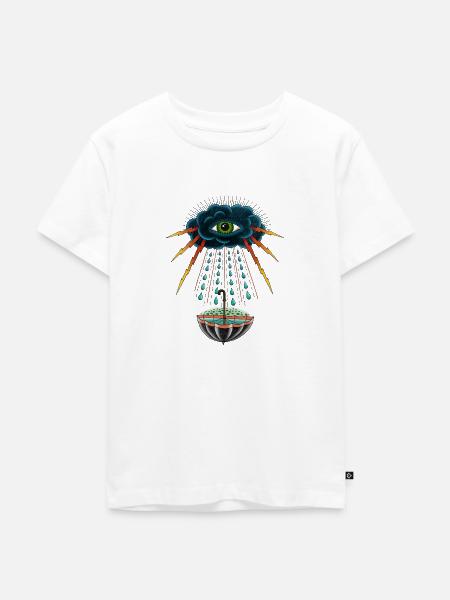 Thunder - Kinder Premium Bio T-Shirt - Weiß