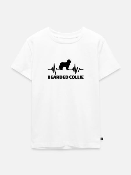 Bearded Collie - Kinder Premium Bio T-Shirt - Weiß