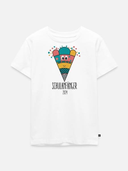 Schulgänger 2024 - Kinder Premium Bio T-Shirt - Weiß