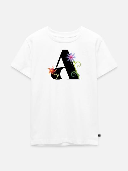 A - Kinder Premium Bio T-Shirt - Weiß