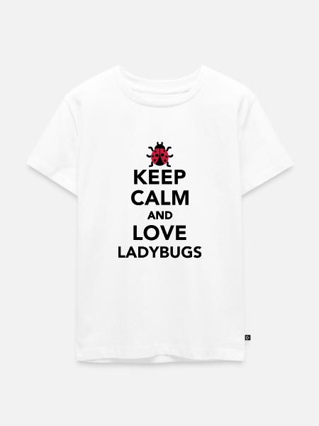 Marienkäfer - Kinder Premium Bio T-Shirt - Weiß