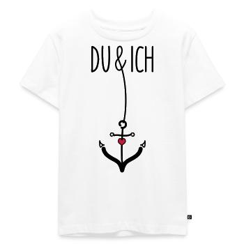 Anker für Paare - Kinder Premium Bio T-Shirt - Weiß - Vorne - Hailey (125cm)