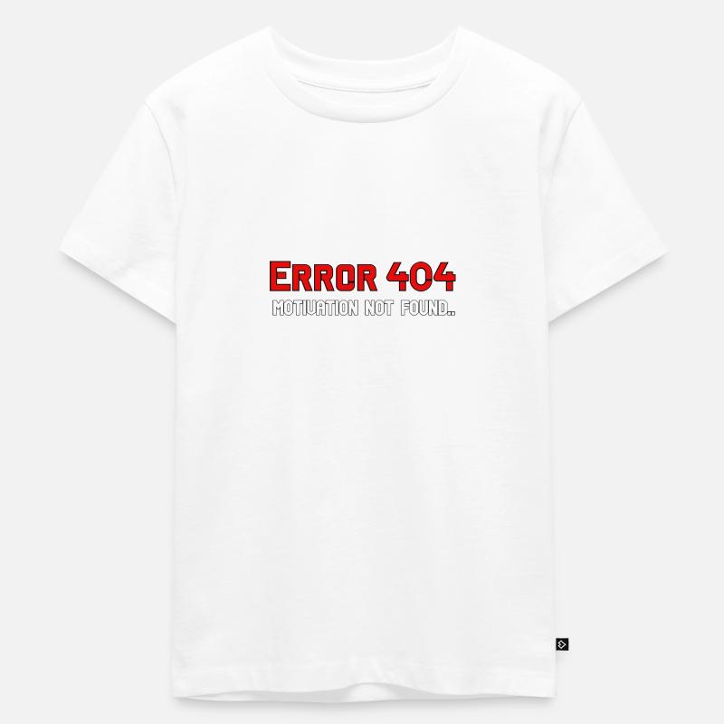 Error 404 - Kinder Premium Bio T-Shirt - Weiß
